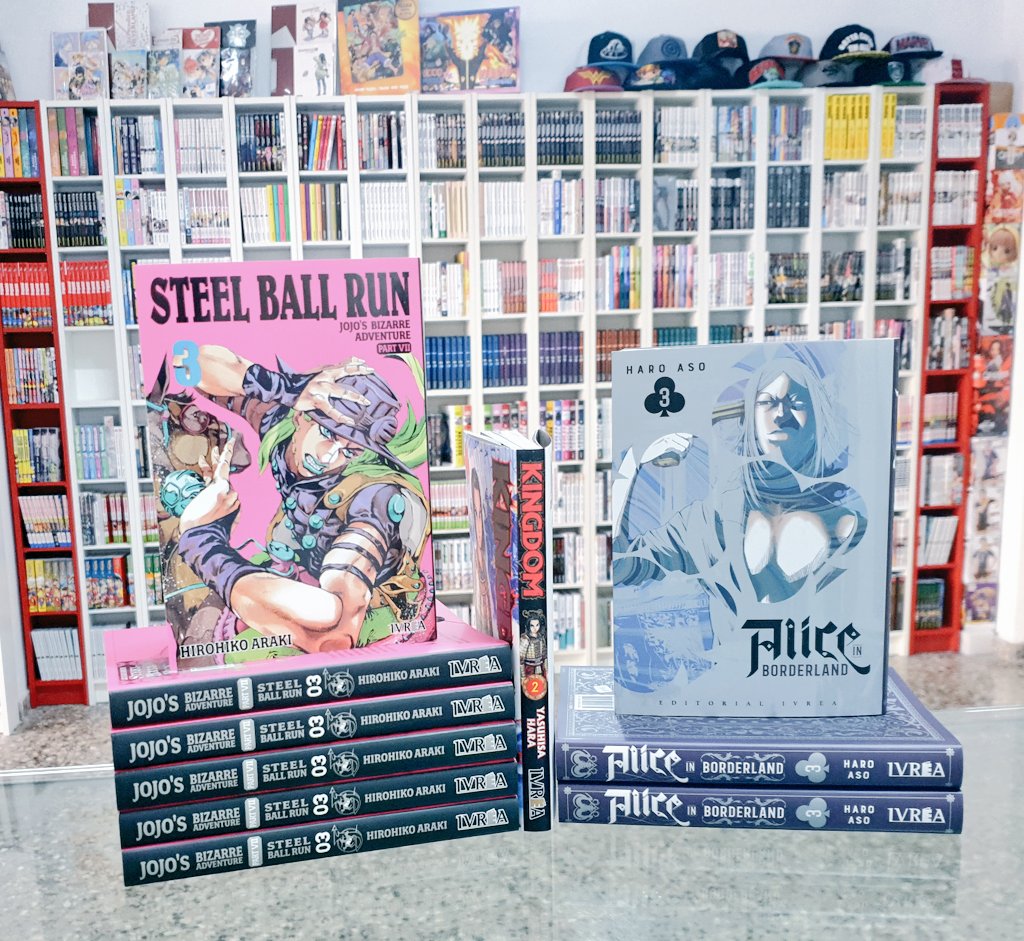 elius_store's tweet photo. ¡NOVEDADES @Ivrea 17/02 YA A LA VENTA! Jojo's Steel Ball Run, Kingdom y Alice in borderland.
#elius #novedadesmanga #novedadesivrea #ivrea #jojos #aliceinborderland #kingdom #mangas #eliusmola #tiendafriki #libreriaespecializada https://t.co/Yy4QdD6d7J