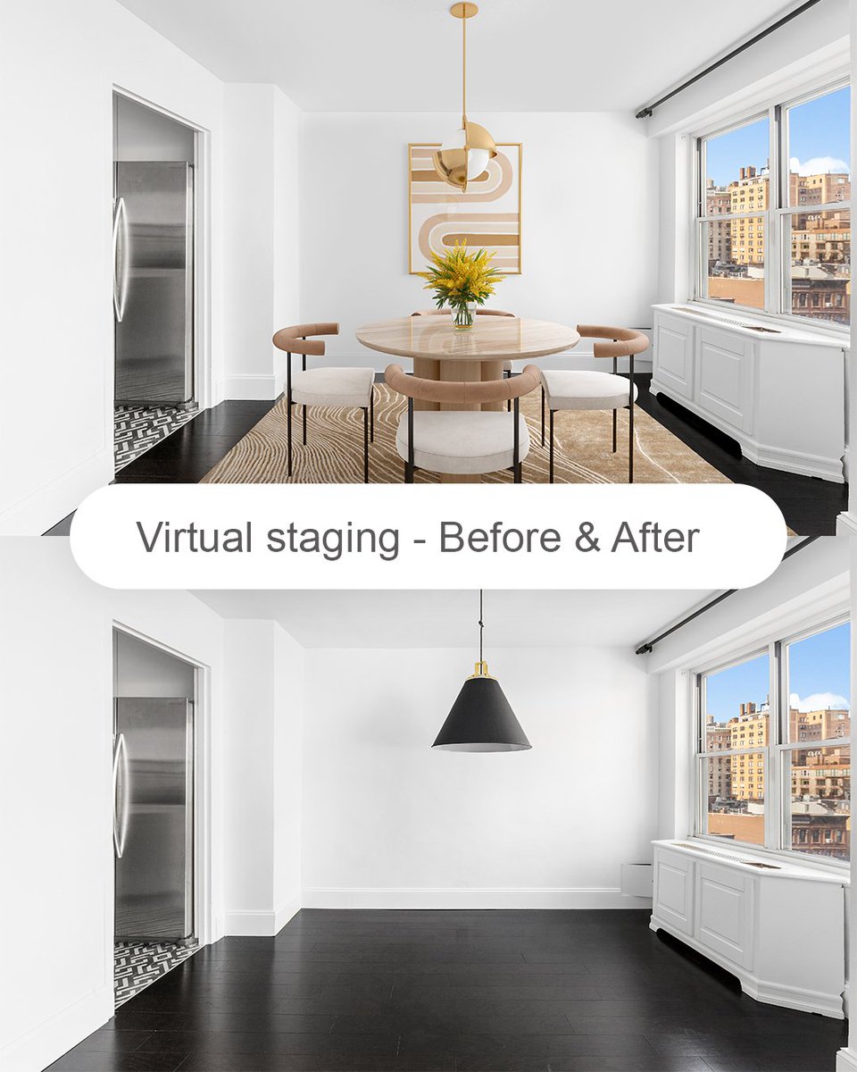 Spotless_agency's tweet photo. 🤔 Do you think that your dining room looks outdated and it may discourage users from buying?

🧏‍♂️ Correct this mistake with virtual staging services. Suggest your potential buyers an alternative interior design, and they'll be aware of what a great… https://t.co/cguTOO1D9C https://t.co/prs0zDeWib