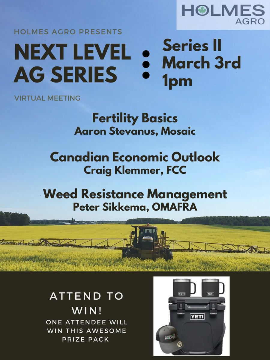 Join us on March 3rd for our Next Level Ag Series I &amp; II! Register to hear exciting topics on Fertility Basics, Economic Outlook, Technology in Ag and more! 
Series I: ow.ly/SmJ750HX2aP
Series II: ow.ly/lWKU50HX2aN