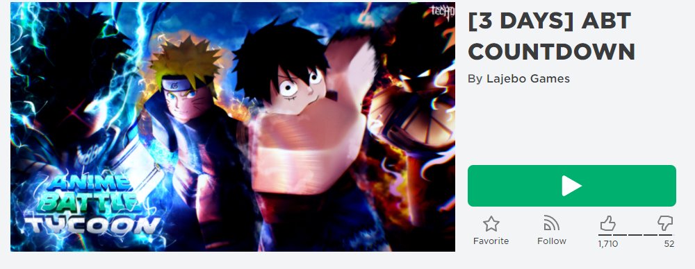 Thorzo_YT's tweet photo. Anime Battle Tycoon (ABT) releasing on Saturday! You can play the demo of the game now! #Roblox #ABT https://t.co/7GxaA8SKSu