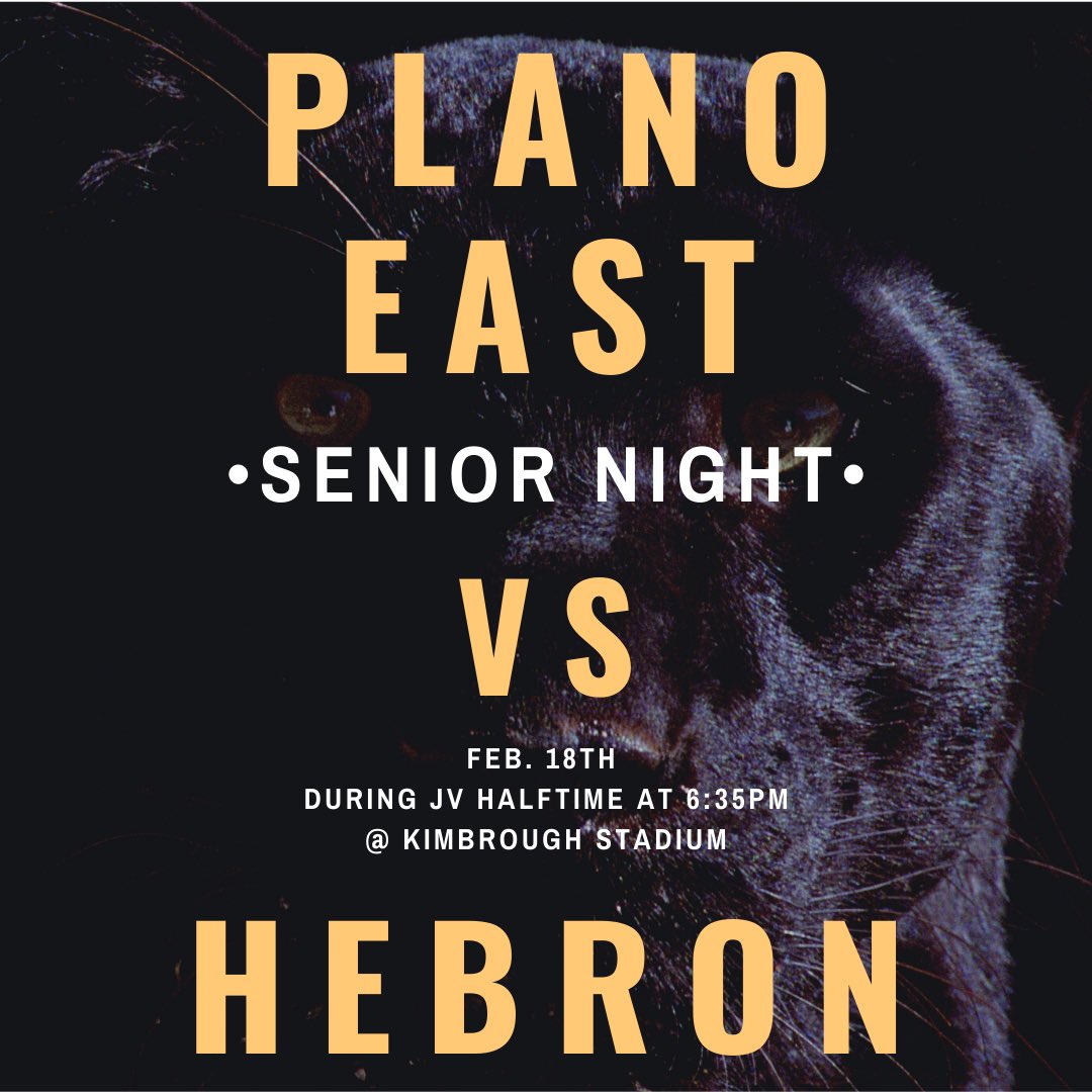 pesh_menssoccer's tweet photo. π¨β½οΈTomorrow night we recognize our seniors during JV halftimeβ½οΈπ¨
Please join us to celebrate them & their contributions to the team during their time with #planoeastsoccer!
#SeniorNight #eastsidepride #winningwithclass @sokkrcoach @EastPanthers1 @PlanoISDAthDept https://t.co/s38eZSmRCl