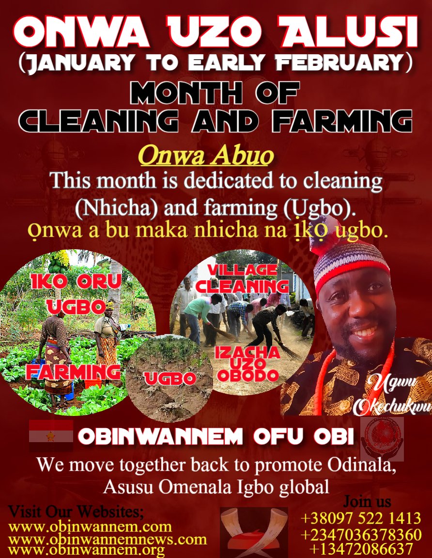 Igbo bu Igbo: Share to your Facebook wall, Instagram, Twitter, Groups and friends and families WhatsApp. Obinwannem Ofu Obi We move together. 

#Obinwannemigbonews #OmenalaIgbo #Asusuigbo #obinwannemtv #ObinwannemNews #odinala #nkwoikuku #obinwannem