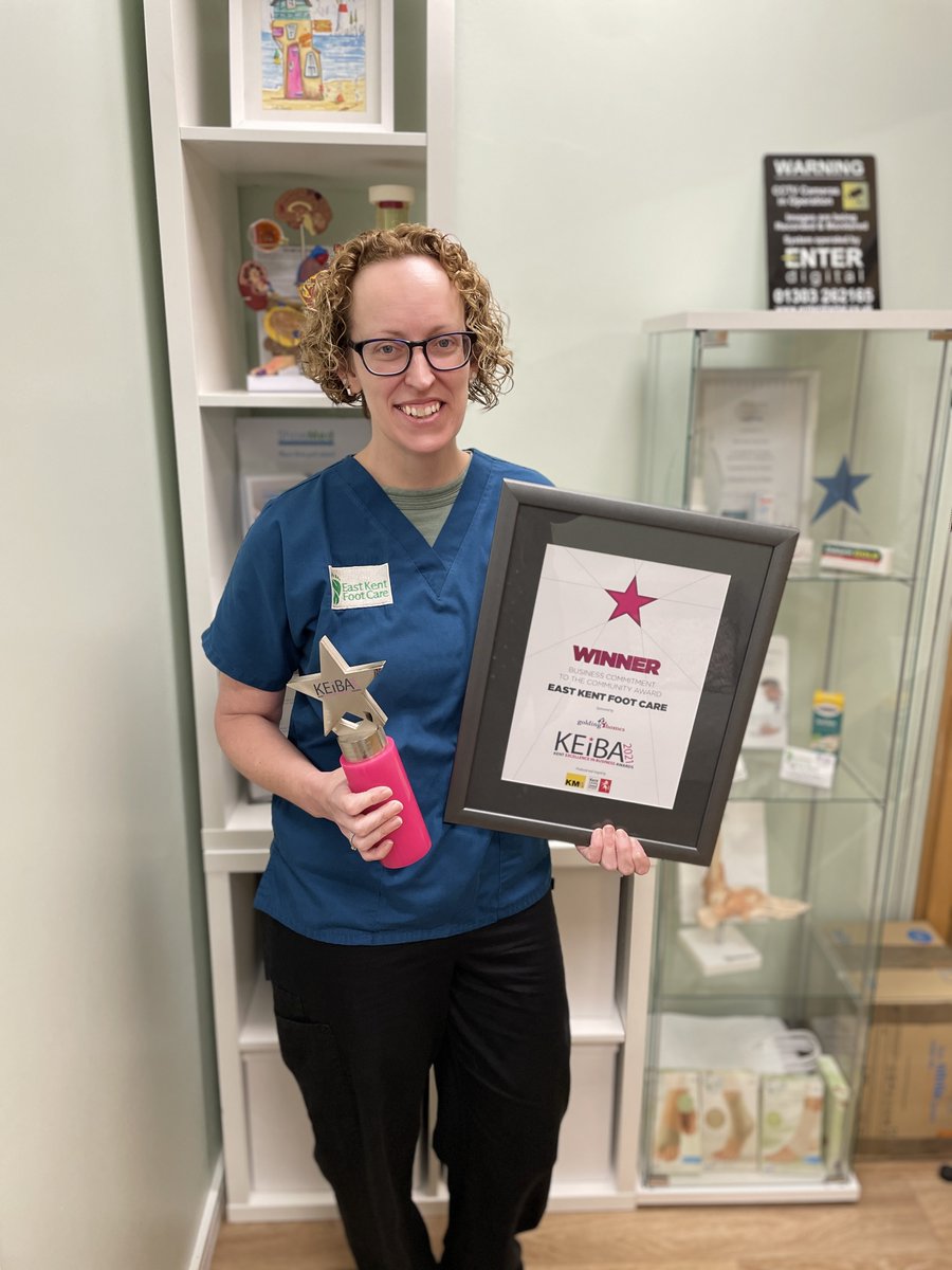 Congratulations to East Kent Foot Care (<a href="/eastkntfootcare/">East Kent Foot Care</a>) on winning the #KEiBA2021 Business Commitment to the Community award. (Sponsored by <a href="/GoldingHomes/">Golding Homes</a>)