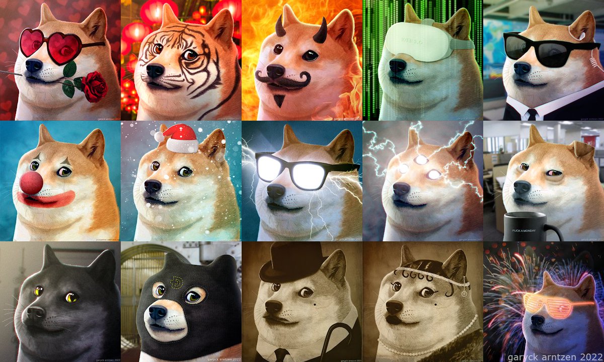 Quite the little collection we've got going so far, with many more to come!
#dogecoin