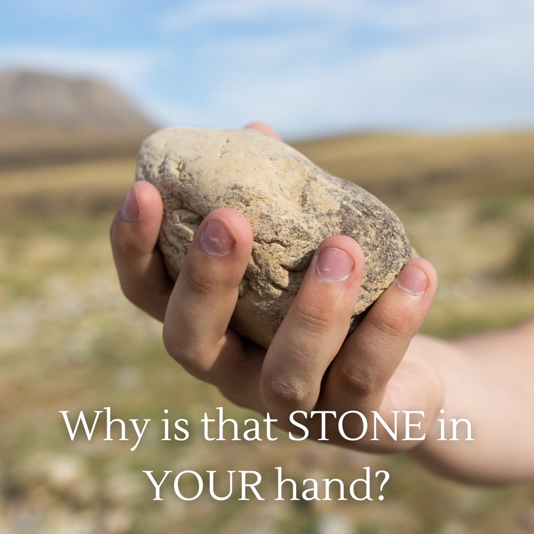scottmccown's tweet photo. Why is that STONE in YOUR Hand? https://t.co/pnxwzT3sh2 https://t.co/1kKllqx7aR
