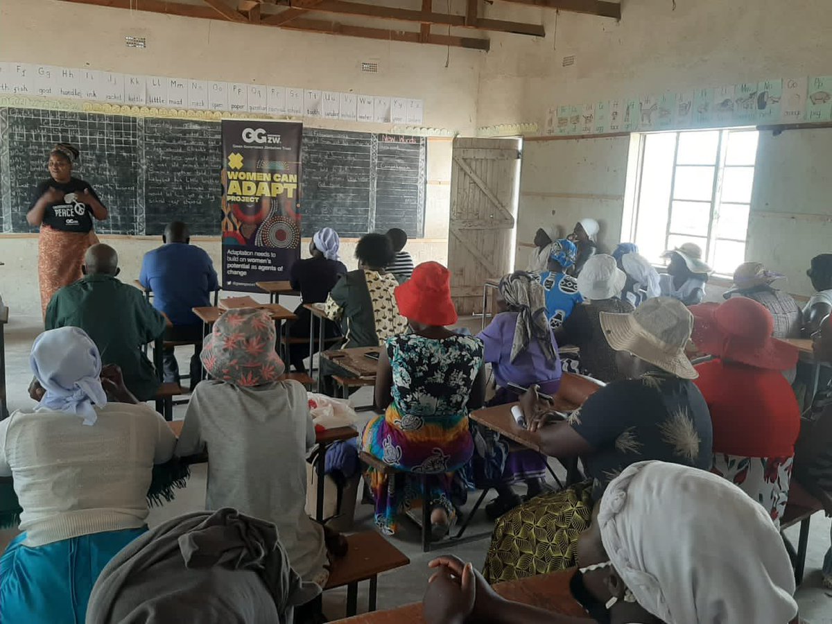 greengovzw1's tweet photo. TODAY! We went out to Marange thru our #FEMAdapt project to gather women’s views on their adaptive capacity of to #CChange. Local authorities should dvlp policies that speak to the lived climate realities of women today @NLinZimbabwe @ActionAidZim @SthrnAfrcaTrust @UAFAfrica https://t.co/ku9z07sn8j