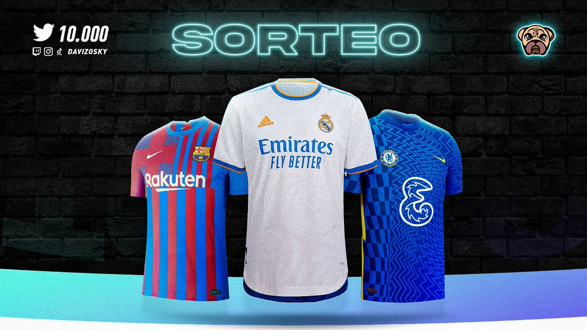 🎁 SORTEO INTERNACIONAL 

Gracias a que hemos llegado a 10.000 seguidores, voy a sortear una camiseta de fútbol a elegir entre aquellos que cumplan estos requisitos:

- Seguirme en Twitter
- 🔄 y ❤️ al tweet

El 28 de febrero se anunciará el ganador. ¡Mucha suerte! 🍀