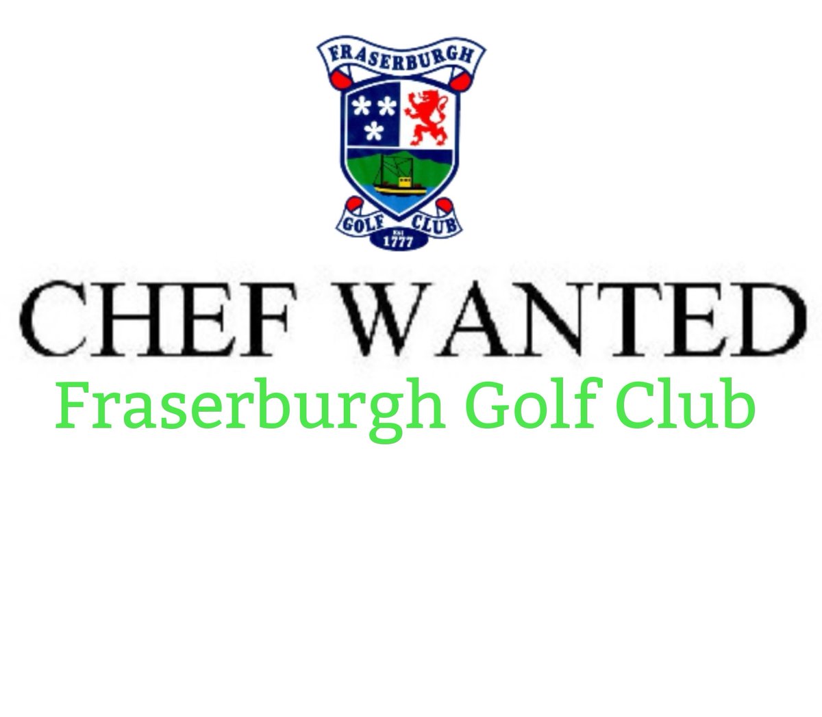 Chef Wanted
Please see our Facebook for further details or send your CV to peartreefraserburgh@yahoo.com