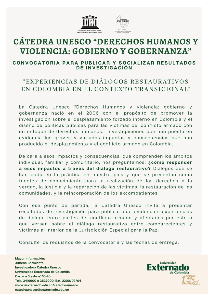 Cátedra Unesco. Derechos humanos y violencia: Gobierno y