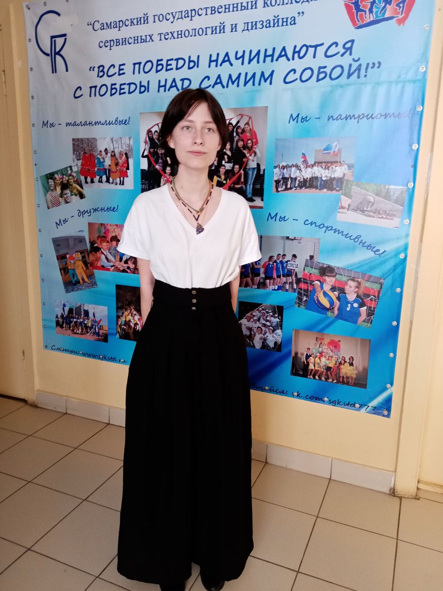 #Дневниколимпиадырегиональныйэтап Предмет #21.Сегодня 7 ребят из школ <a href="/pu_monso/">Поволжское управление МОиН СО</a> приняли участие в олимпиаде по технологии.Теория, защита проекта и выполнение практ. задания-вот программа олимпиады.На фото ученица шк.8 со своим выполненным проектом:"Юбка-брюки".Удачи нашим ребятам