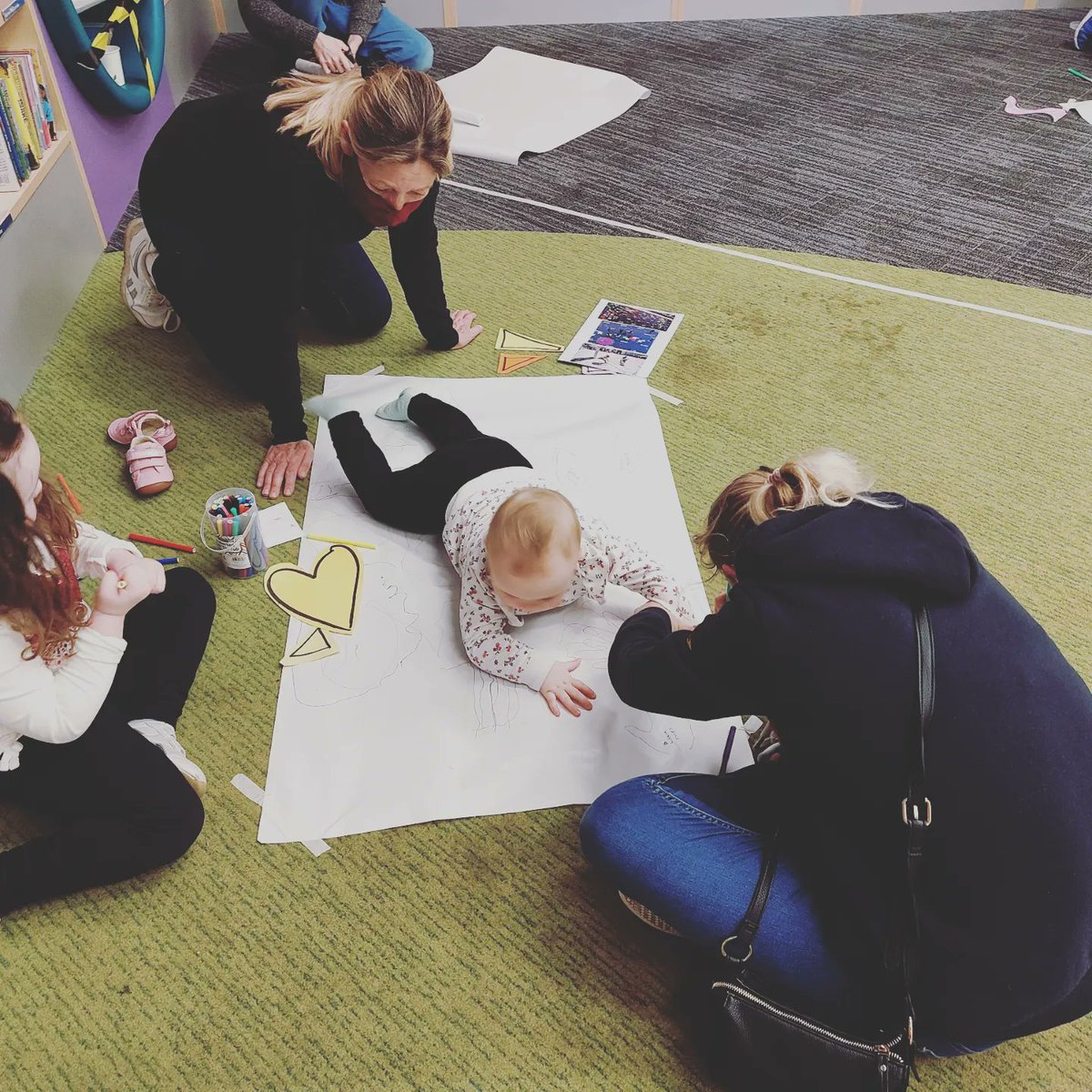 Some great ideas came to life today @WokingLibrary - turning into interactive #WSPlayground and coming to Woking Shopping Centre in April! Did you know you can find one in Camberley and Staines? 😊 @annabruder @wokingcouncil @farnhammaltings @Dance21Surrey