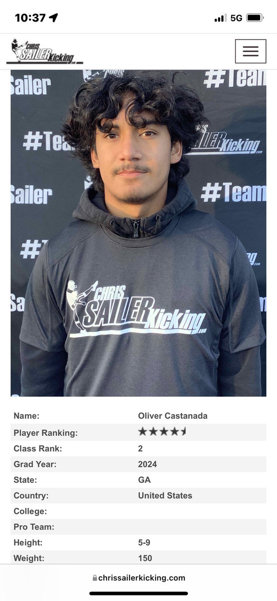 Blessed and excited to be named a 4.5⭐️ K/P and the #2 punter in the class of 2024 after Vegas XXXIX 
<a href="/Chris_Sailer/">Chris Sailer Kicking</a> <a href="/ThePuntFactory/">Aaron Perez</a> <a href="/RecruitGeorgia/">Recruit Georgia</a> <a href="/hiramhornetsFB/">Hiram Hornets Football</a>