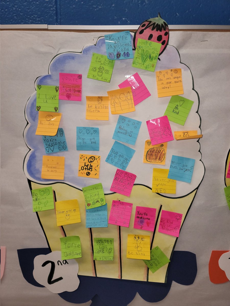 Thank you to our art teacher, <a href="/JenniferSpogan1/">Art_with_Ms.S</a> for creating this sweet display for our students to sprinkle with kindness notes! <a href="/GrissomGator/">GrissomPrincipal</a> #RandomActsofKindnessWeek