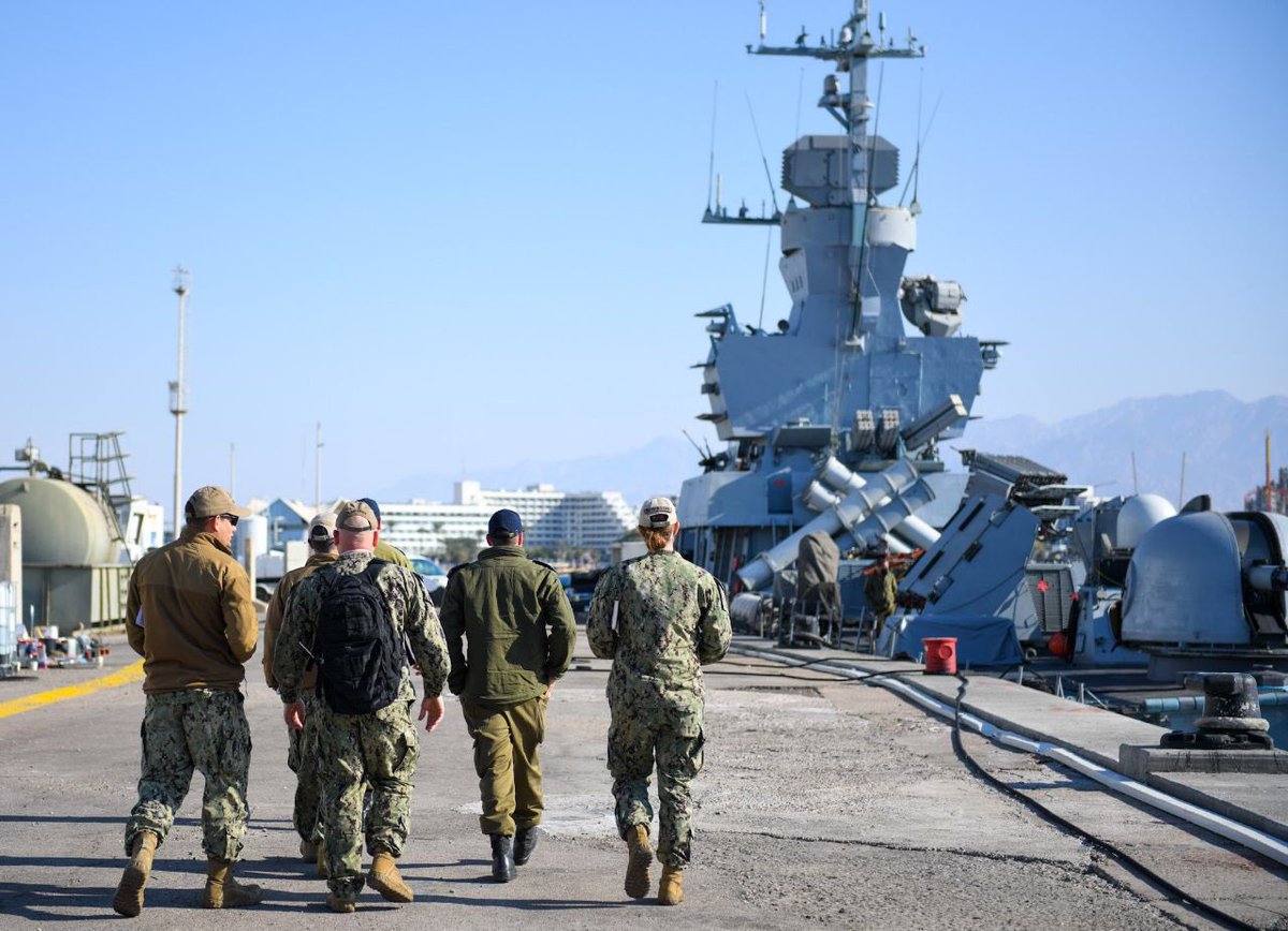 Danale's tweet photo. #Israeli Navy ships are taking part this week in the international exercise #CutlassExpress2022 in the waters of Red Ior, along with the #US and #Egyptian navies. Missile corvettes, missile boats and submarines, as well as naval special forces, are working on the Israeli side. https://t.co/Ffd7jIXHsH