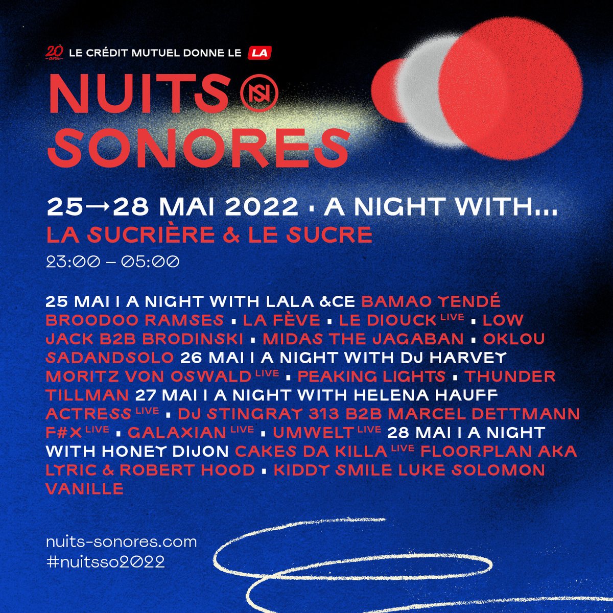 Que seraient les @Nuits_sonores sans le programme de nuit ? On vous laisse vous faire un avis sur la réponse avec le programme des 4 nuits au @LeSucreLyon et à la Sucrière du 25 au 28 mai à Lyon 🎶 #NuitsSonores #NuitsSonores2022