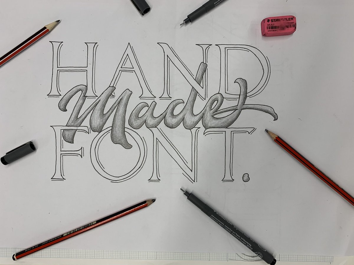 MikeMoDesigns's tweet photo. Type by hand is always a great choice. #digiplat #handtype #lettering https://t.co/JWzPvLaujW