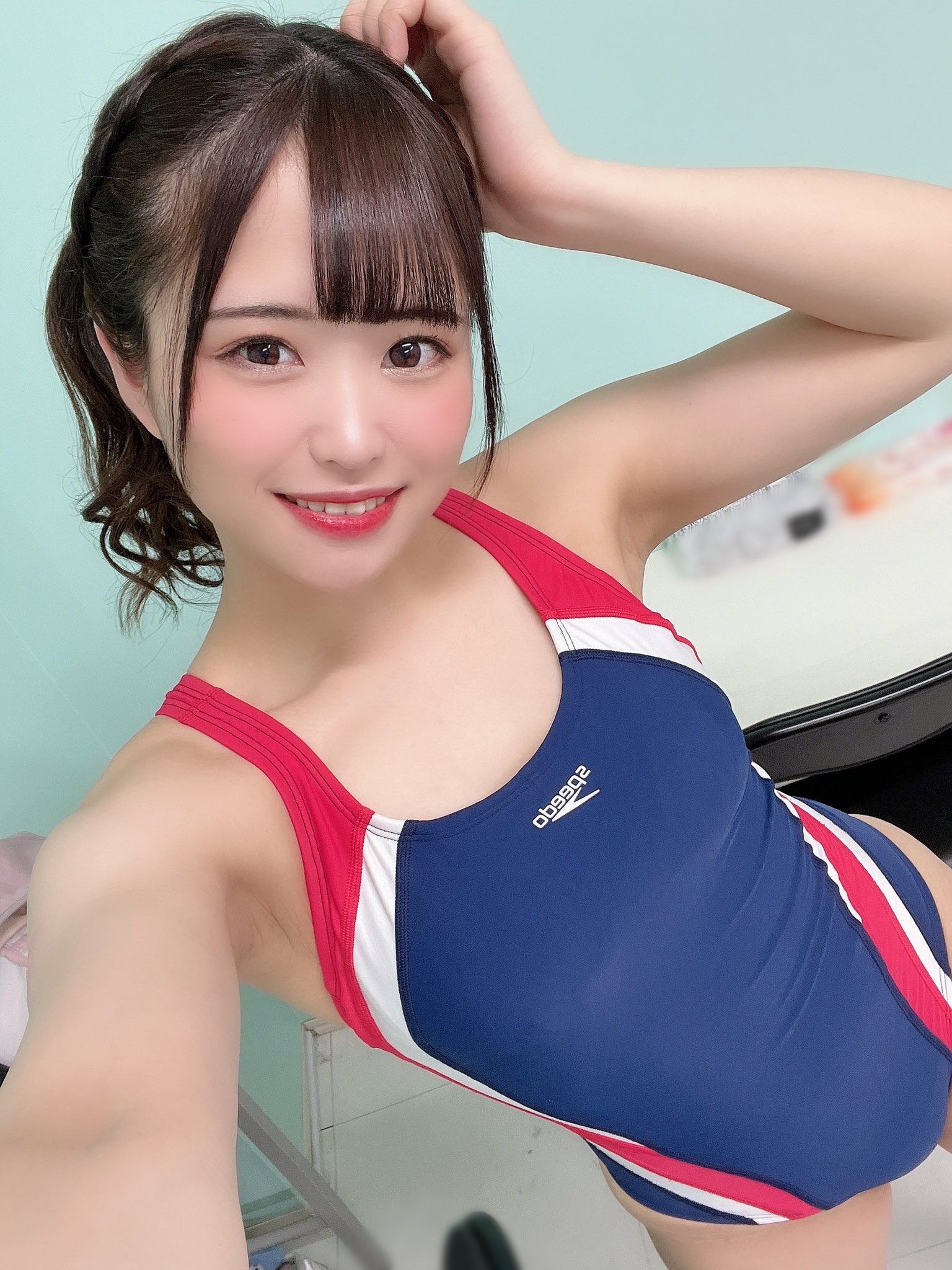 巨乳スクール水着  / X