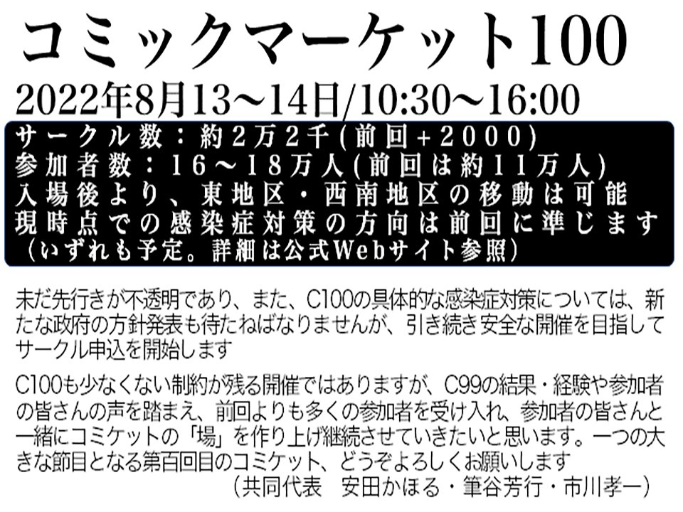 コミックマーケット準備会 Comiketofficial Twitter