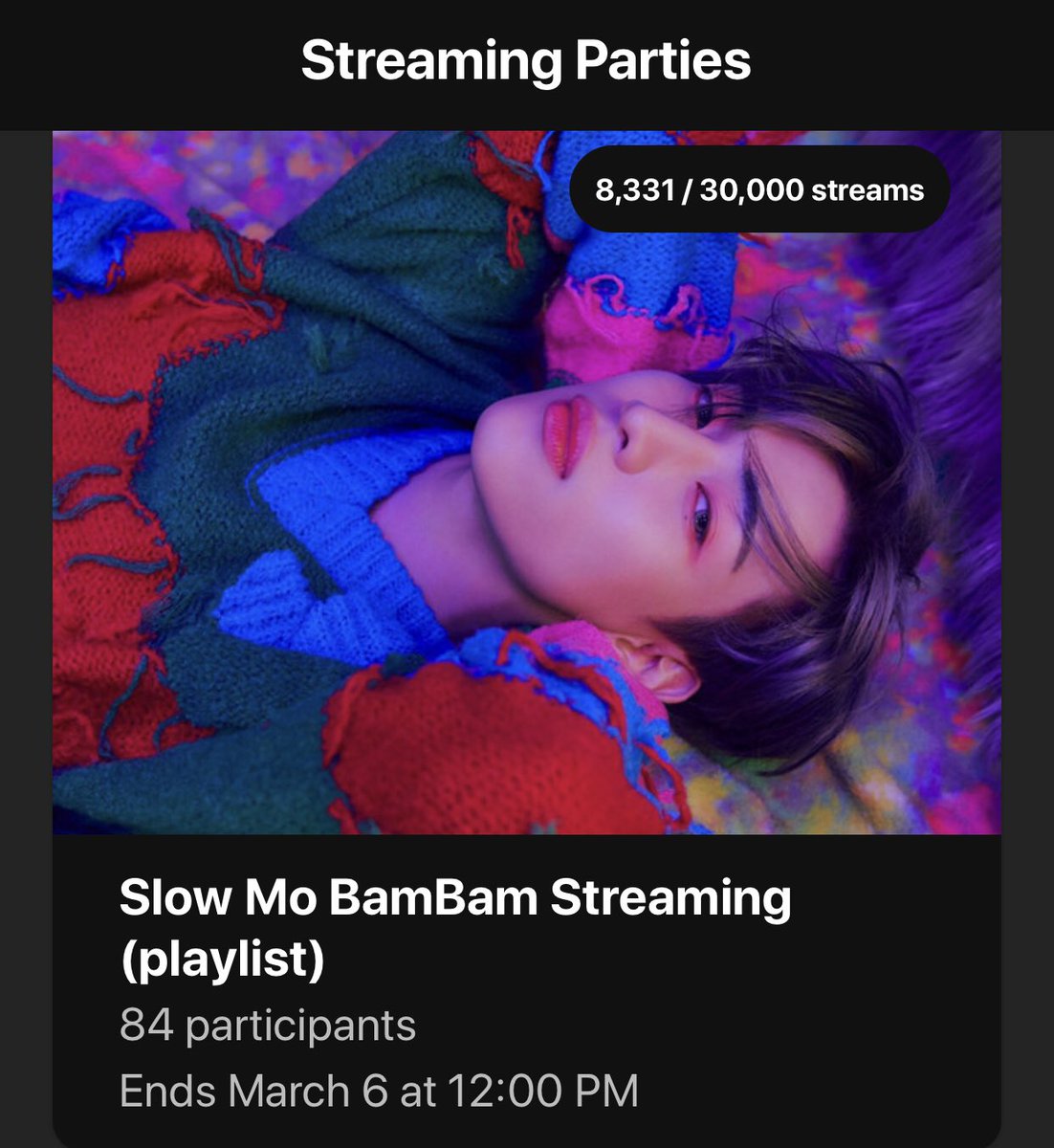 TeamSpBB's tweet photo. #SlowMoStreamingParty ที่แอพ Renaissance 84 คนค่ะ

เป็นการสตรีมจาก Playlist ที่ตั้งไว้นะคะ ❗️ต้องกดเข้าร่วมก่อนถึงจะนับยอด ไปกดเข้าร่วมแล้วสตรีมกันค่ะ 💖💛 

🔗https://t.co/YXSgDM6xKV

✅ได้ทั้ง Spotify Free, Premium

#SlowMo #WhoAreYou #BamBam @BamBam1A https://t.co/7n9OvFbSEz