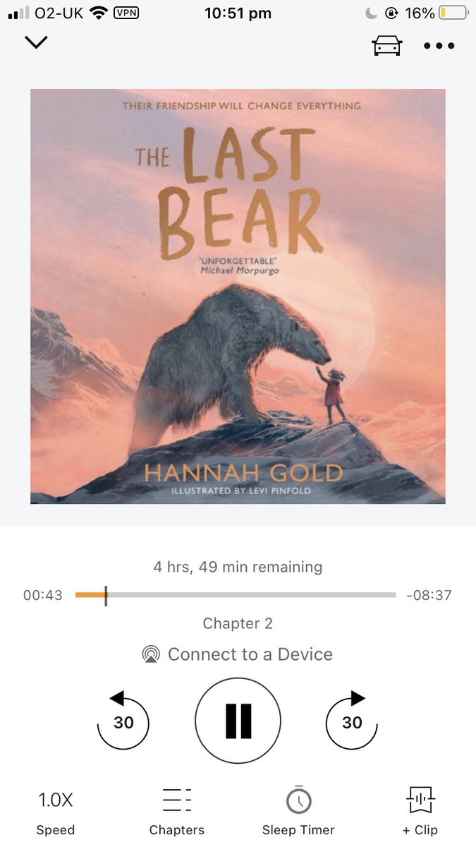 So lucky to have the most amazing librarian at school who always has a fabulous book recommendation. Started listening to this last night - great start! <a href="/HGold_author/">Hannah Gold - here sometimes 🤩</a> <a href="/47jo_co/">Jo colyer</a>