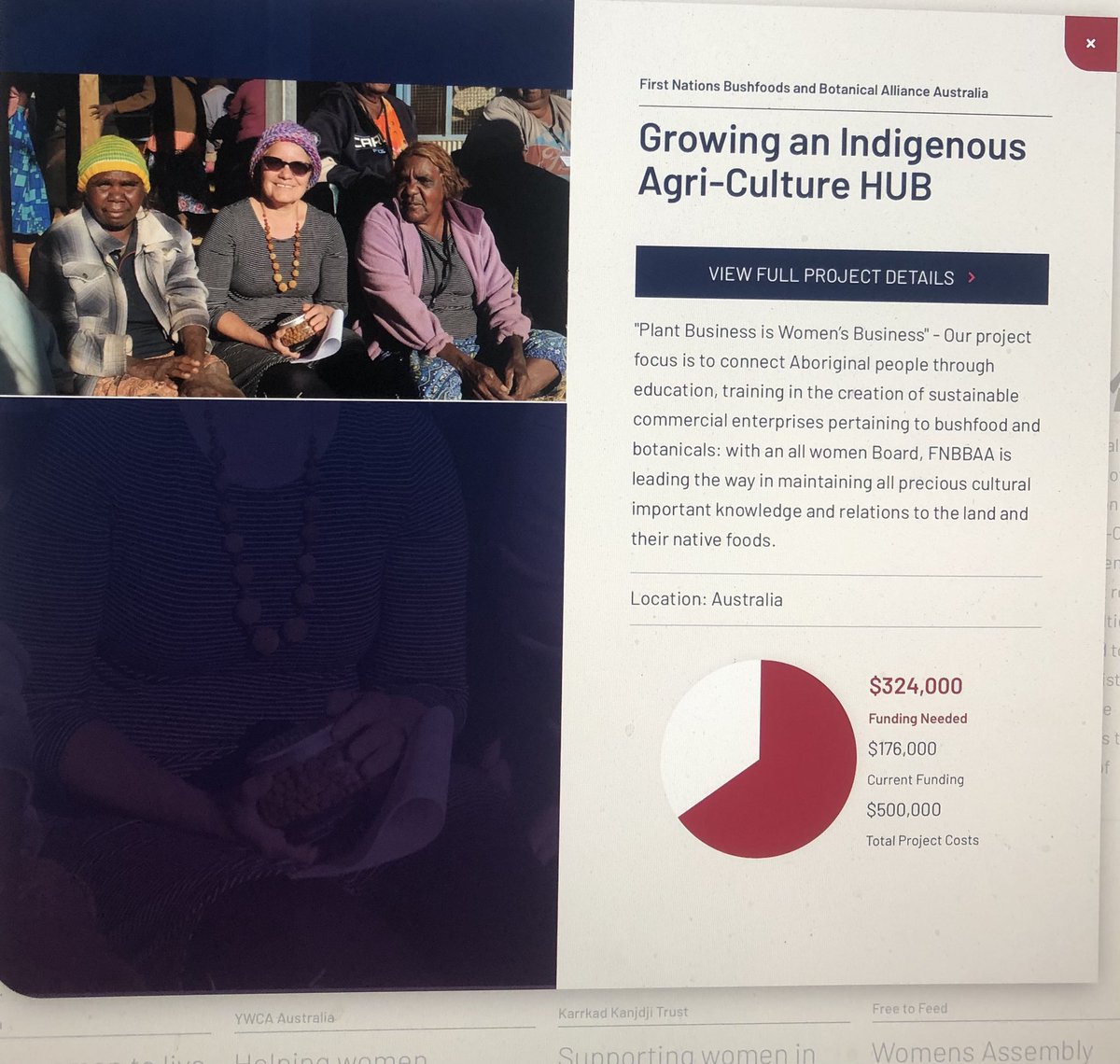 Today we launched our first FNBBAA organisational project fund with the amazing @AIIWomen. “Growing an Indigenous Agri-Culture Hub” for establishing an educational-retail industry home base for FNBBAA in Alice Springs NT. !!! Here goes 🤞🤞