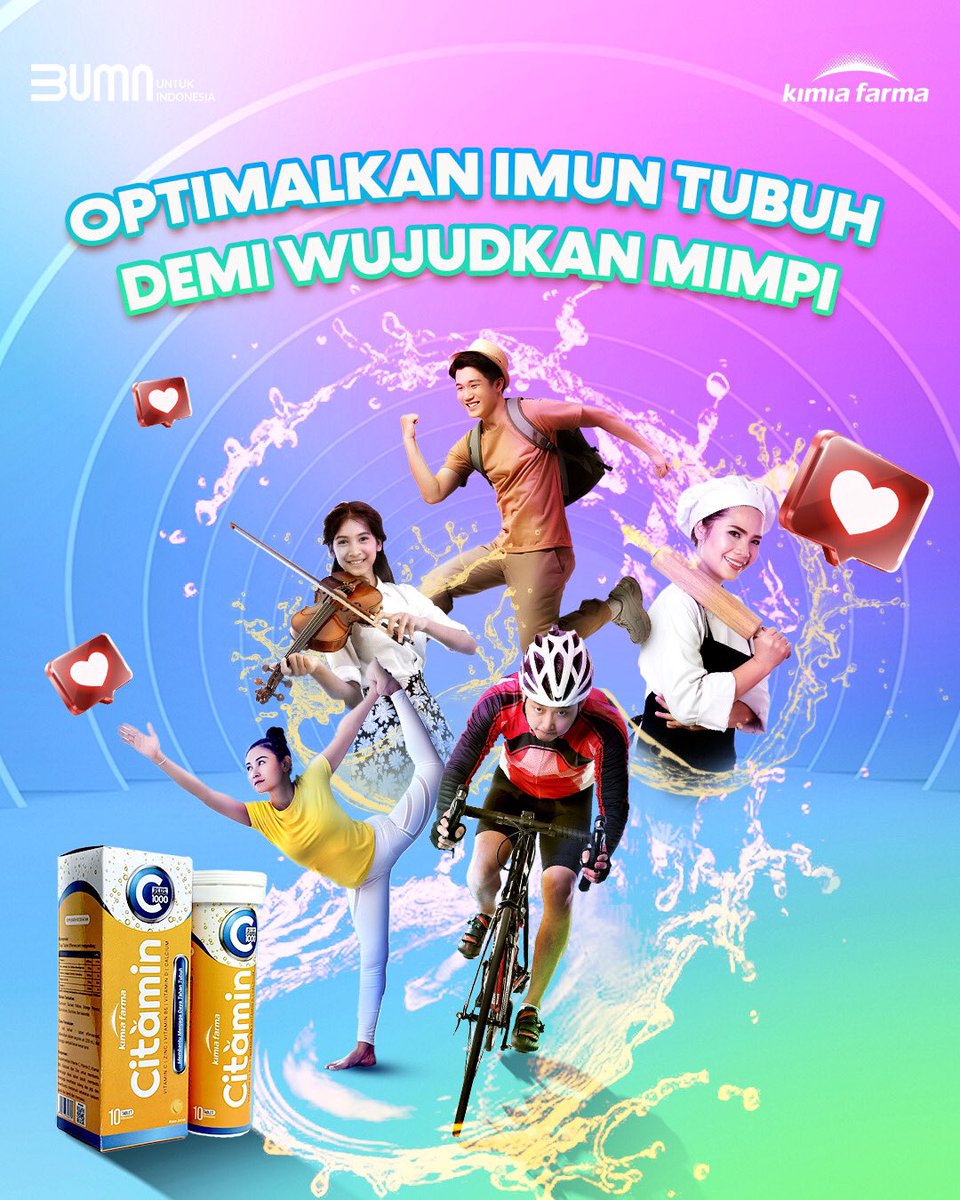 Sebelum meraih impian, terkadang kamu perlu melewati tantangan demi tantangan. Agar semangat tetap terjaga, kamu perlu membekali diri dengan vitamin untuk jaga imun tubuh tetap sehat dan fit.

Apa mimpi kamu yang belum terwujud? Mimin do’akan semoga terwujud tahun ini 🥰