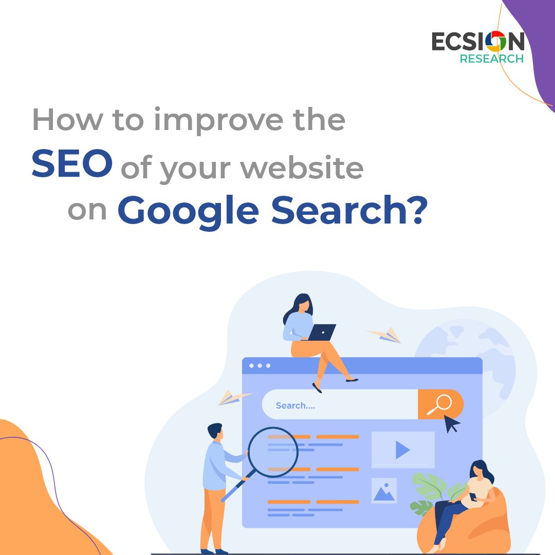 Search engine optimization (SEO) is often about making small modifications to parts of your #website. Make your #business website #SEO Friendly on #Google Search Engine with #ecsionresearch 
ecsionresearch.com
#seo #searchenginemarketing #searchengineoptimaztion #google