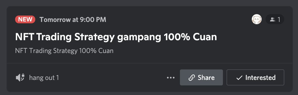 KomodoSquad_'s tweet photo. Apakabar #KomodoSquad! Hope you're all doing well, besok malem kita bakal ada event nih, strategi trading NFT gampang 100% cuan. Jangan ampe kelewatan ya, yok langsung join discord kita! https://t.co/lTSEQ04vys

#NFTIndonesia #KomunitasNFT #NFT #NFTs #NFTCommunity #IndoNFT https://t.co/V4IePQUoga