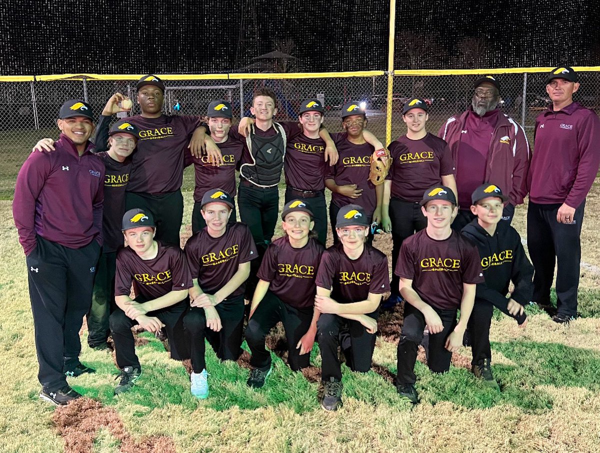athletics_grace's tweet photo. Congratulations to our MS Baseball Team on defeating the Bradley Knights in a doubleheader tonight!
#GraceBaseball
💛🦅⚾️ https://t.co/big5ToWl6m