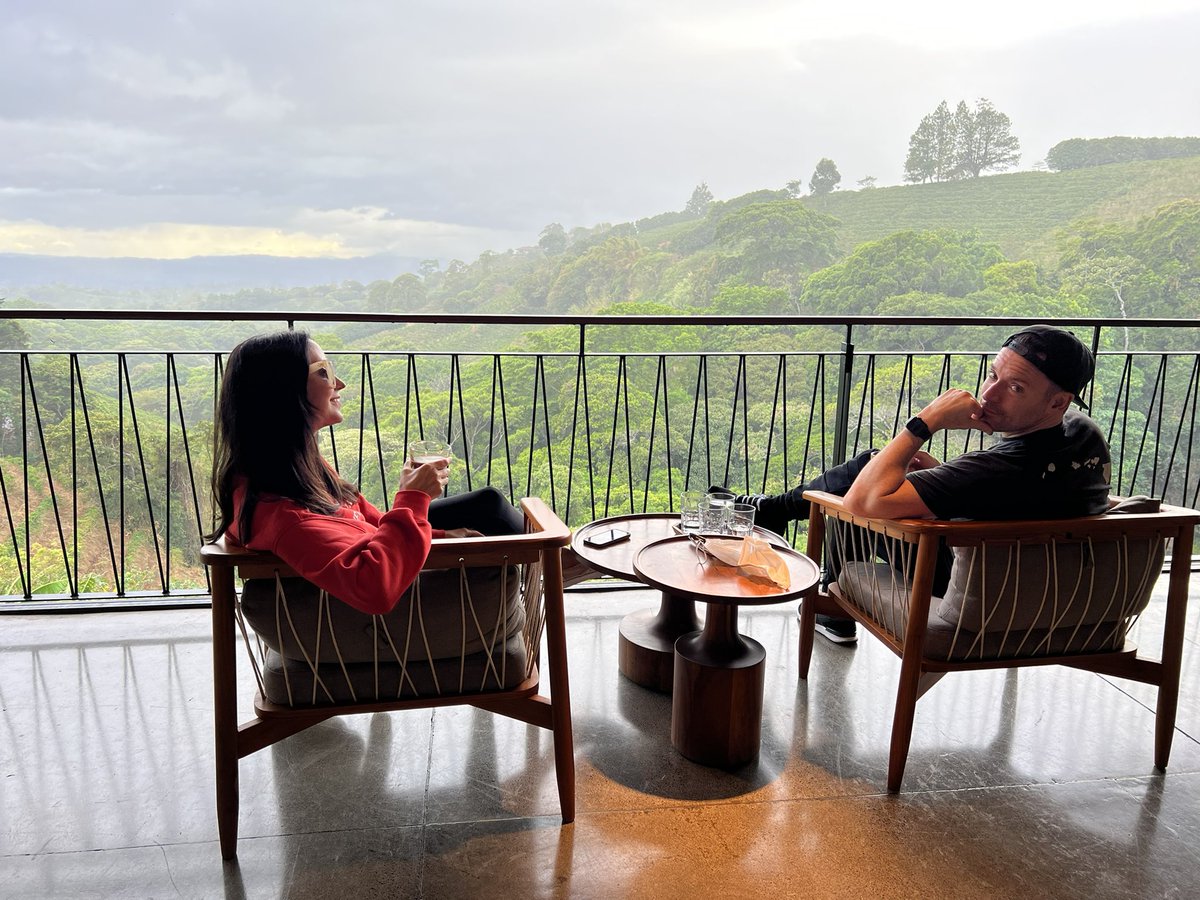 It felt unbelievable to be on a plane today. Everyone clapped when we landed and we cried. So happy to be back in Costa Rica.  (Pic taken by our kids)