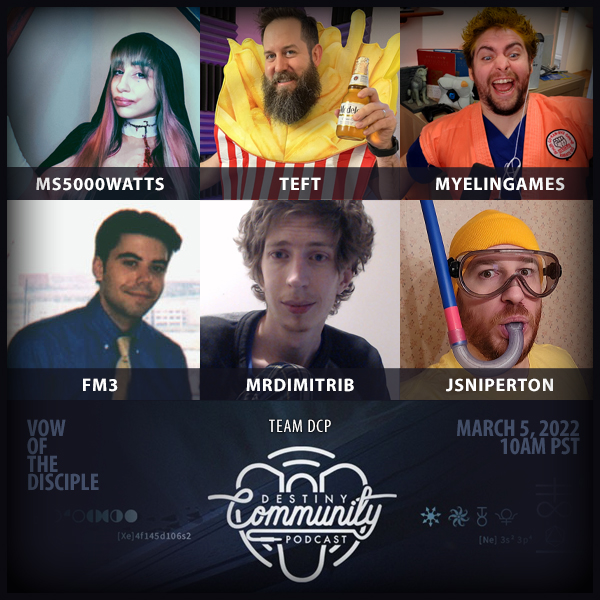 Our lovely Raid team for Day 1 Vow of the Disciple. Honored to go into battle with these fine folks. Who would want to mess with us?!!