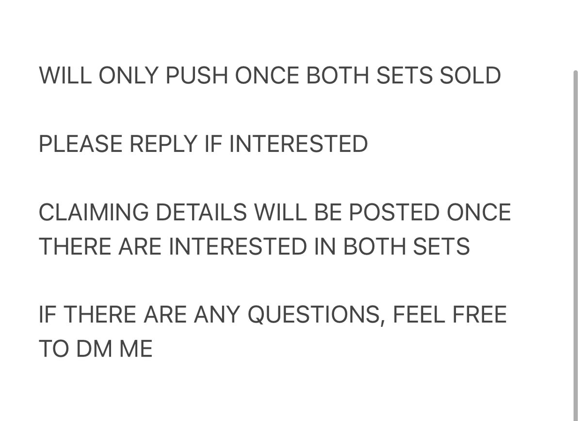 deobi_waii's tweet image. FINAL IC WTS LFB PH

💛 SET = 1,000
💙 SET = 1,050

PAYO or 50% DP (PAYO), 50% 3 days reservation 

can ship to different address but will only transact payment from 1 person

PF excluded from final price (if tingi, ea taker will have to pay for PF 10 pesos per taker)