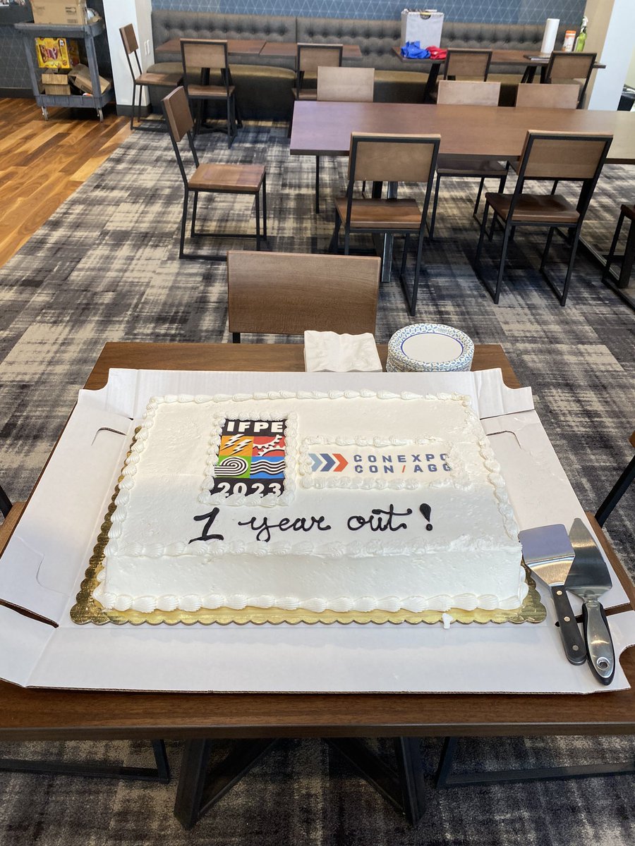 paul_flemming's tweet photo. Exciting day at the @aemadvisor office today, celebrating that we are almost 1 year out until @conexpoconagg and @IFPEShow 2023!!!  #exhibitions #Construction #LasVegas https://t.co/bM4hzTmpj1