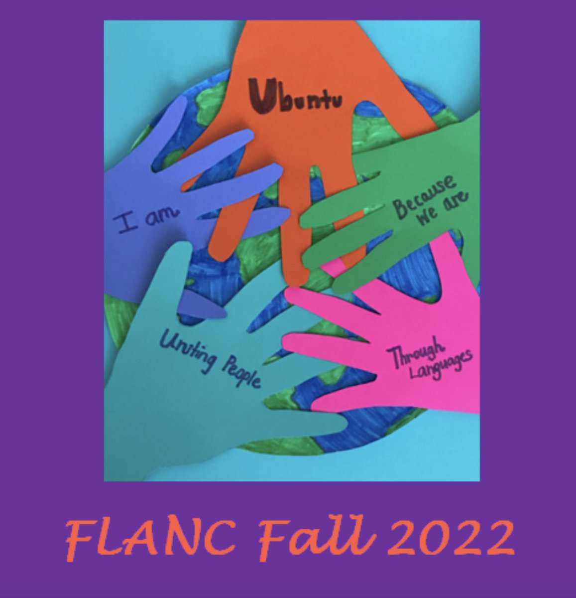 Deadline to submit a presentation/workshop proposal for the FLANC Fall 2022 Conference has been extended to March 15th! This year’s Fall Conference theme is Ubuntu~I am because we are: Uniting People through Languages. Submit your proposals at: events.r20.constantcontact.com/register/event…