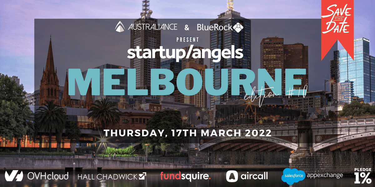 #savethedate
➡️ Join us in #melbourne!
Date 17th March 2022 | 5:30 PM onwards Startup #Pitch and #investors Panel
🚀🚀Speaker line-up to be announced soon! Early bird tickets now on sale! Book your spot Now >>events.humanitix.com/startup-and-an…