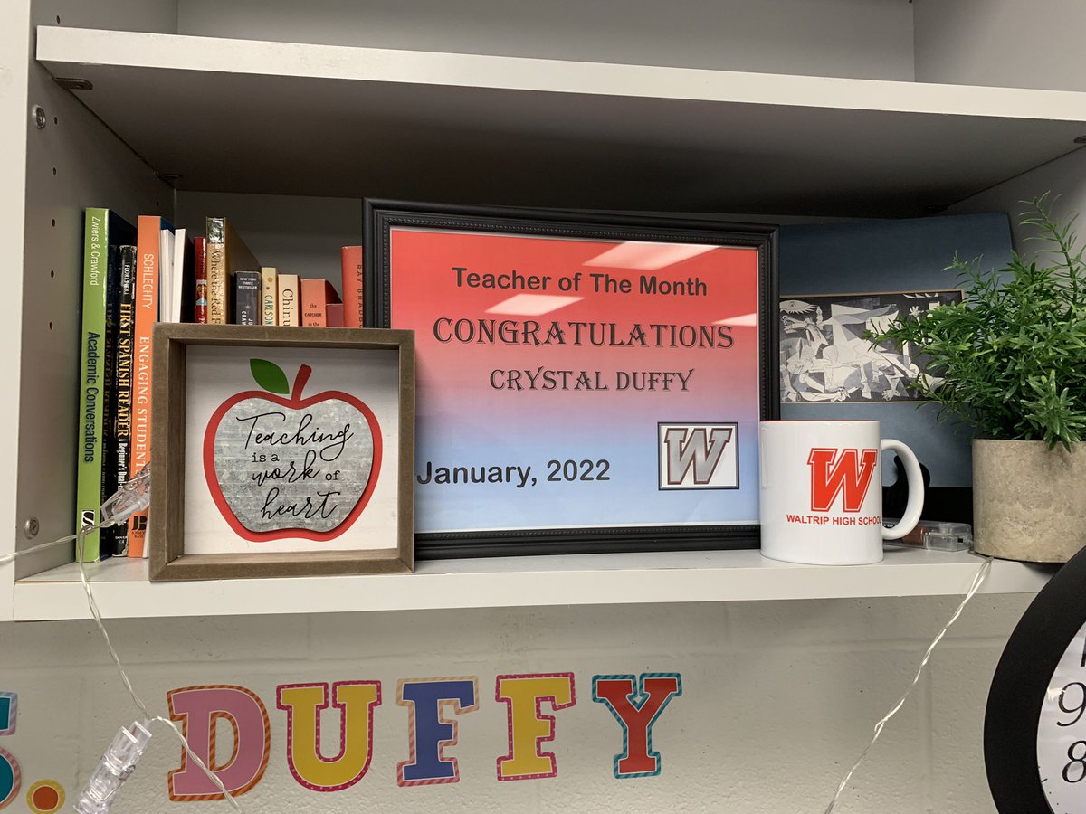 Thank you for the nice recognition at our monthly staff meeting 👩🏻‍🏫❤️💙<a href="/WaltripRam/">Waltrip High School</a>
