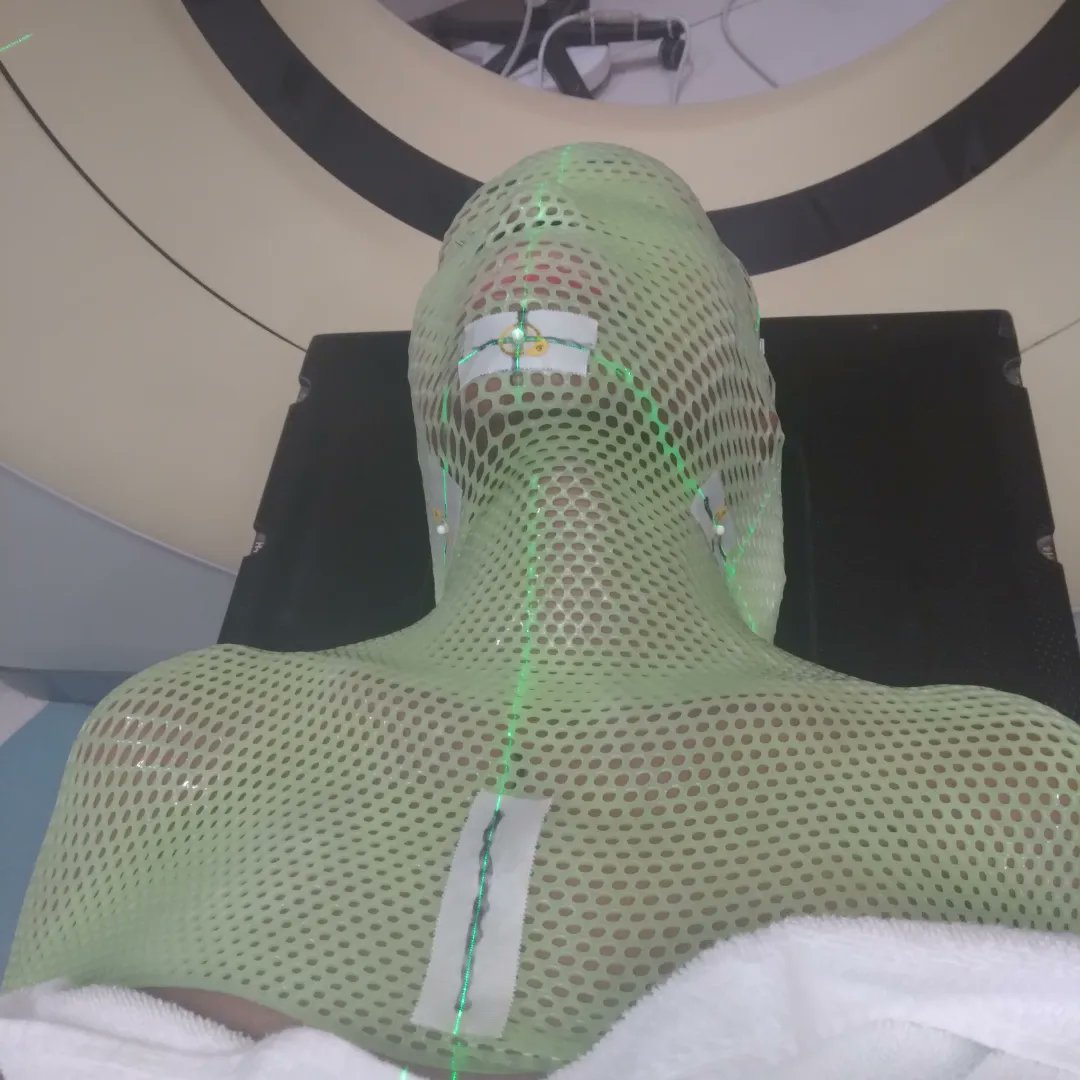 juliajew2's tweet photo. Unfortunately I had to do a do over. The 1st mask had a defect. Radiation is a beast. I refuse 2 let the devil intimidate my life mission toward Wholeness. Ive been draggin the devil under my feet 4 22yrs Overcomin cancer. Jehovah Rafa has my name blindin his view. Victory wins!! https://t.co/Xdk7fi0aP7