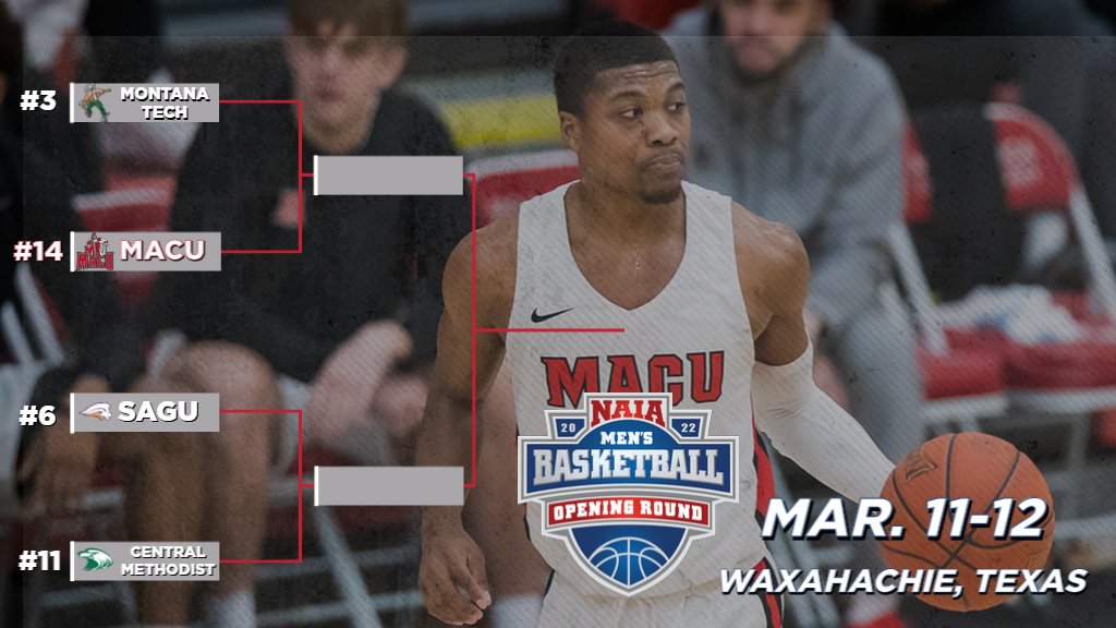 MACUathletics's tweet photo. MBB: THE EVANGELS ARE IN! @MACUMBB has been selected to the @NAIA National Championship Tournament field for the fourth straight year and will be facing No. 3 seed Montana Tech in familiar territory as the Evangels will be playing in the Waxahachie, Texas region!

#MACUProud https://t.co/xcjVOrY836