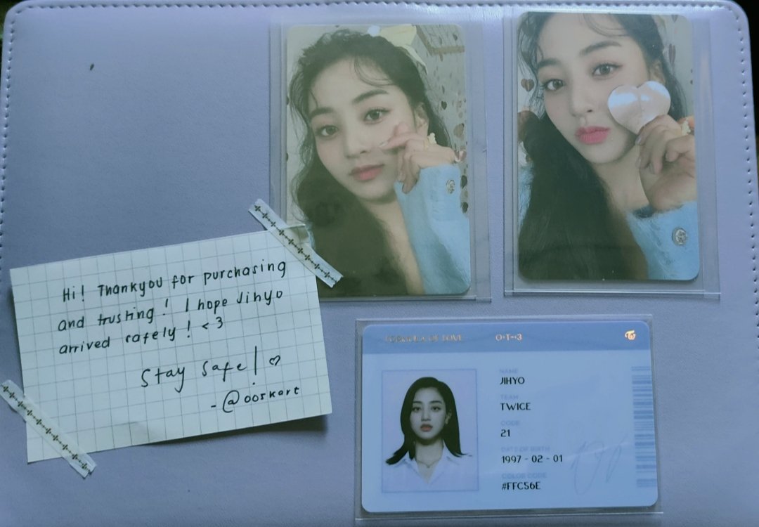 Wintaehshii's tweet photo. I GOT A MAIL TODAY ! ♡̷
 #Wintaeshiimails | #005feedbacks

𓂃 Hi Jihyo Came home safely! Finally onti nalang makumpleto ko na yung jihyo agenda ko🥰 Thankyou so much for letting me adopt her and thankyou for packing it safely.Till our next transactions ♡̷ @005kart https://t.co/KhfPTHOD1U