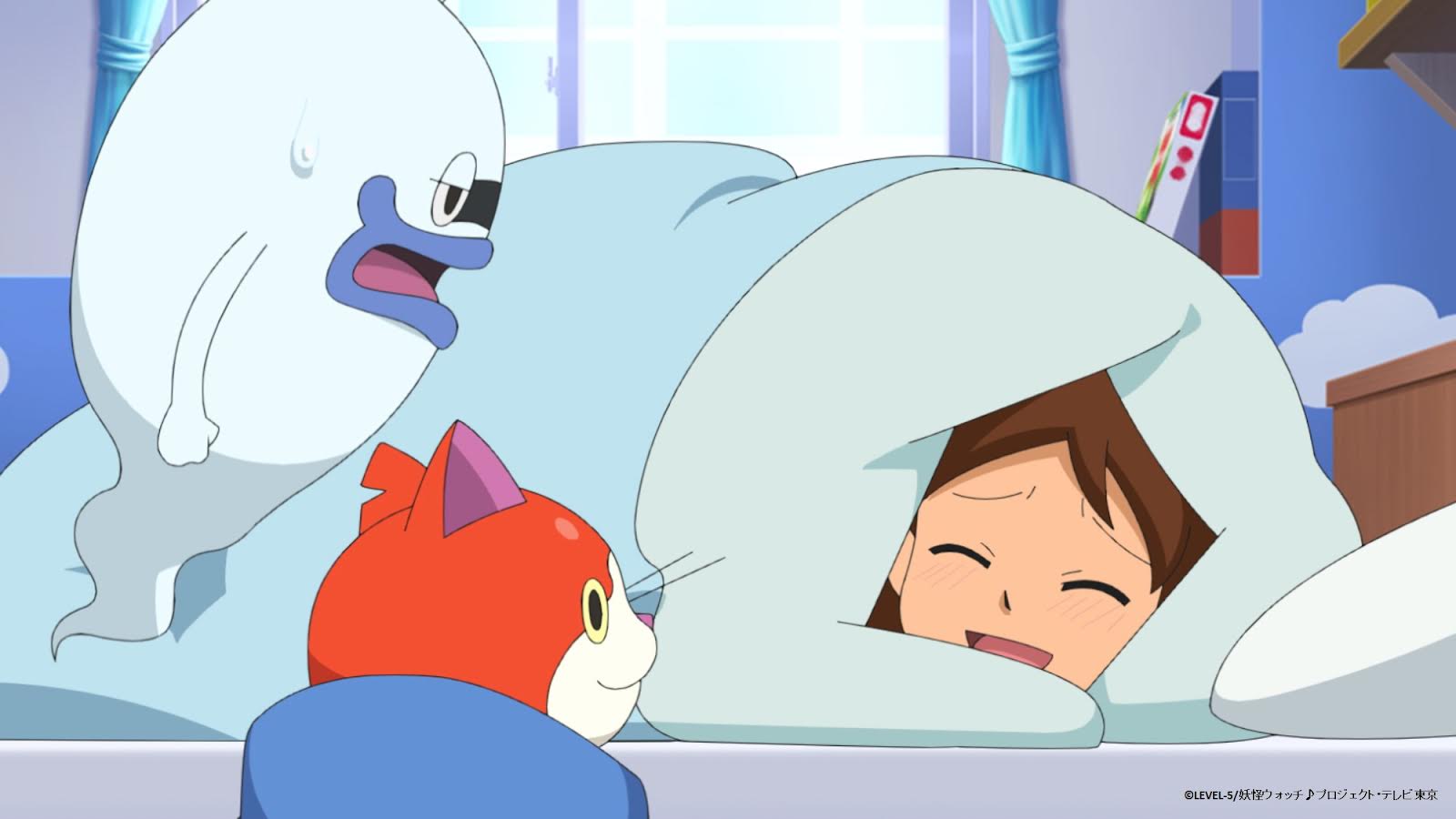 テレビ東京アニメ 公式 今日の テレ東アニメ 妖怪ウォッチ テレビ東京系にて 夕方6時25分 放送 第45話 冬は布団で寝コロンブス がんばれ 新米ざしきわらし ほか 予告 T Co Gah7t8tidk お楽しみに