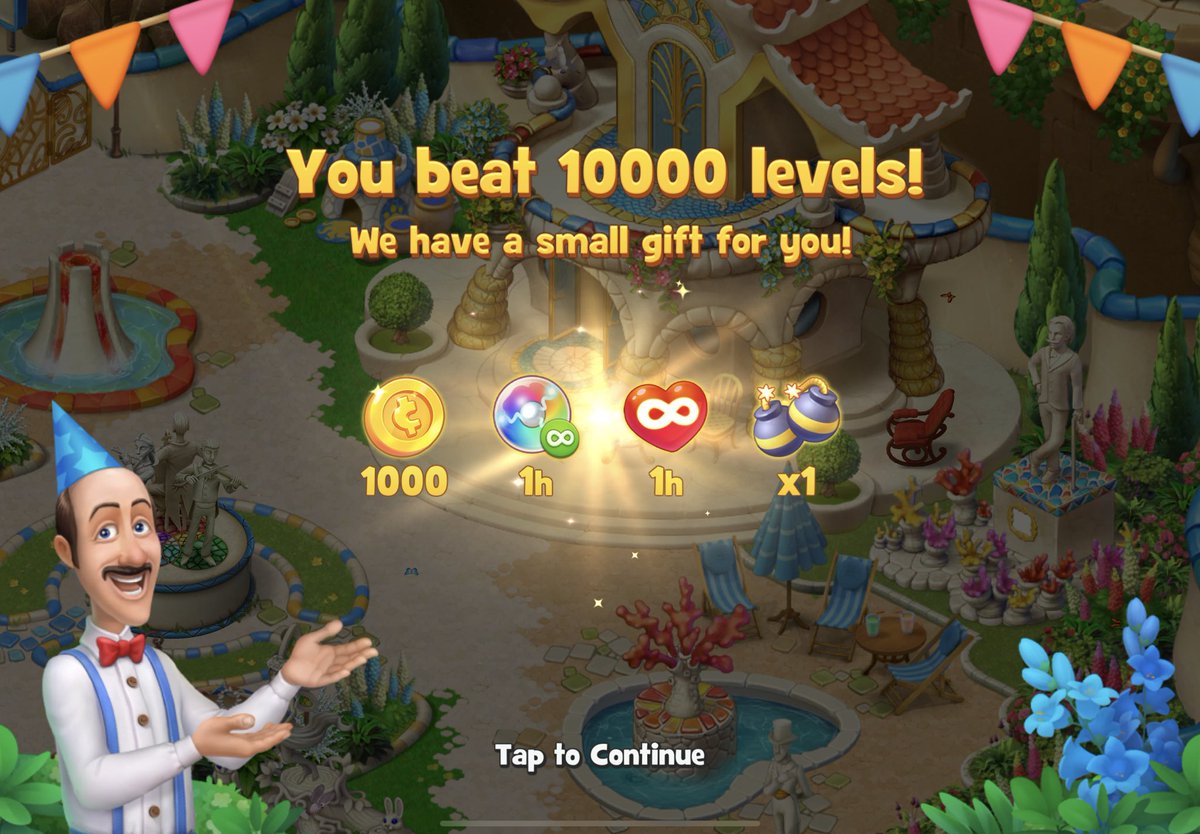 ALark_PhD's tweet photo. I believe that this is what they call dedication. Perseverance. Mastery. Picking oneself up by their own bootstraps and becoming self made.
This is the dream. I am the living proof.
#Gardenscapes #10000levels https://t.co/3ehlYaCxt3