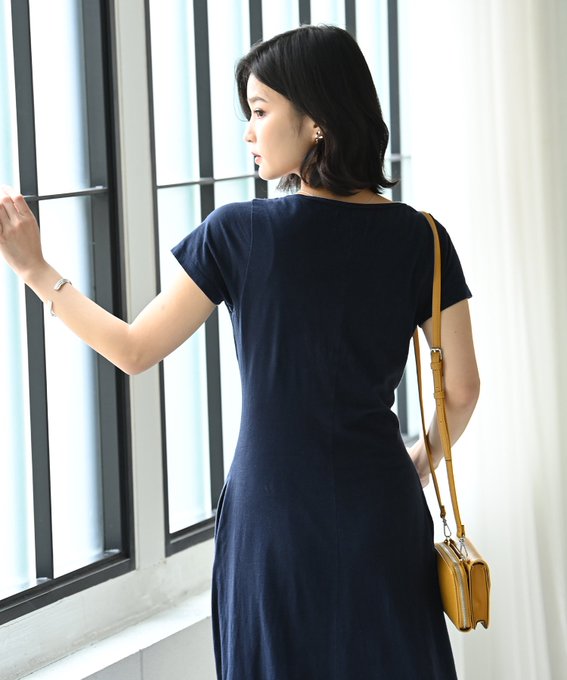 HEART CLOSET 半袖フレアワンピース ココア Lサイズ | www