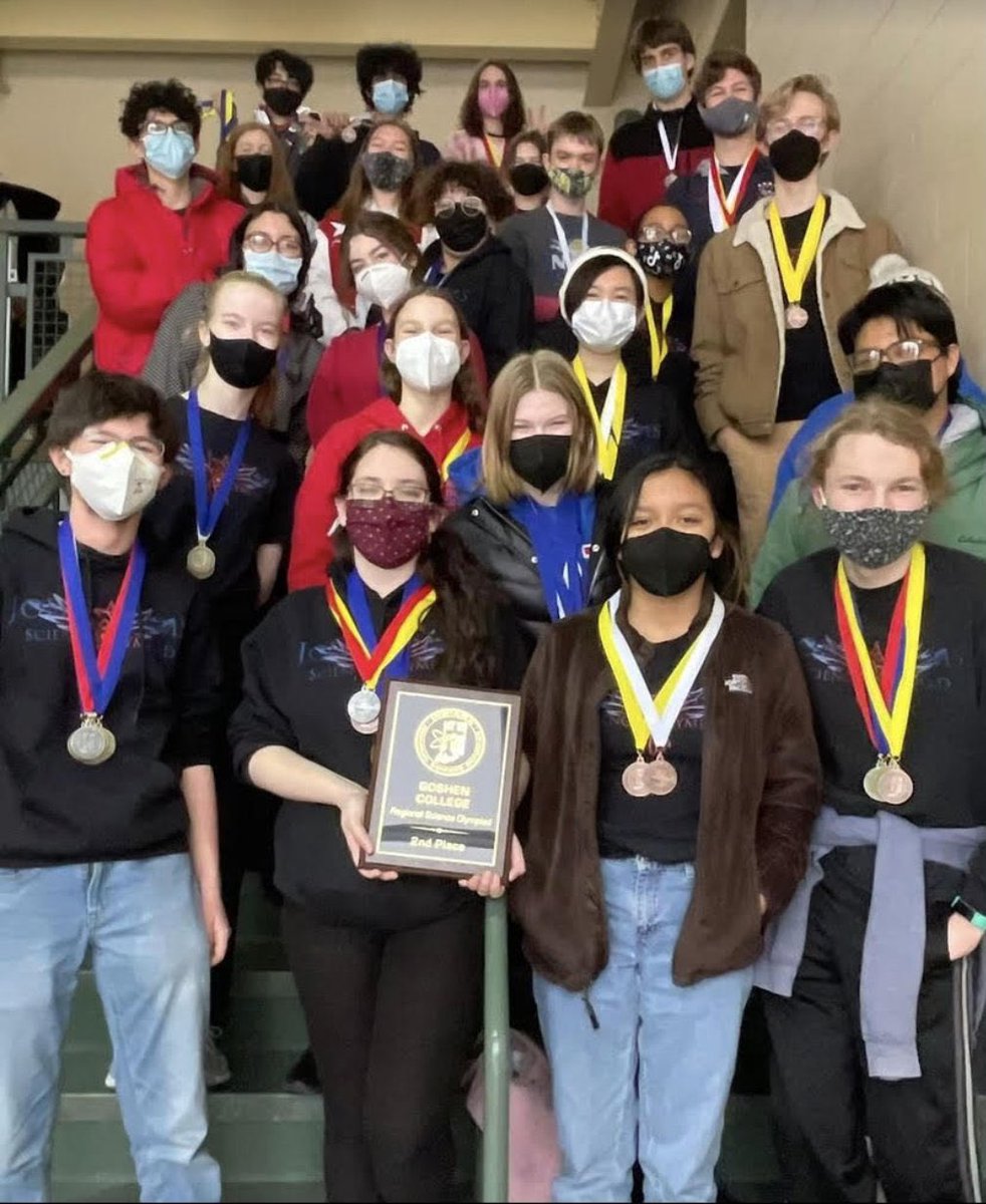 Proud of our <a href="/JASection/">JA Student Section</a> <a href="/SBJohnAdamsHigh/">John Adams HS</a> Science Olympiad team. We have once again qualified for the <a href="/IndianaSciOly/">Indiana Science Olympiad</a> State Championships! We placed second at the regional with 33 medals and will travel to <a href="/LifeAtPurdue/">Purdue University</a> on March 12th! #ScienceIsStrongAtJA #WeAreJA <a href="/JAParentGroup/">John Adams High-PARENT GROUP</a>
