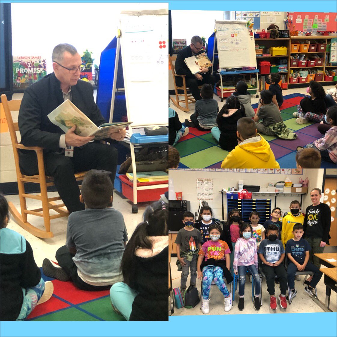 Ms. Meissner’s 1st Grade is working on “snap words” and wore shirts with words today for Read Across America Week. Special Treat-Dr. Ziegler reading Max’s Words!📘<a href="/ForestGroveES/">Forest Grove ES</a> <a href="/FGESWrightRead/">Kimberly Wright</a> <a href="/LCPSOfficial/">LCPS News</a> <a href="/RhondaLopez18/">Rhonda Lopez</a>
