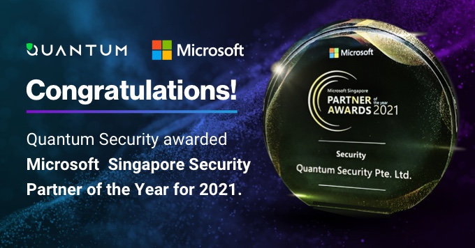 quantum_secops's tweet image. What a great start for 2022! Quantum Security was recognised for our excellence in the field of security as we were awarded the Microsoft Security Partner of the Year Award. hubs.li/Q0153-P70

#cybersecurity #microsoftawards
