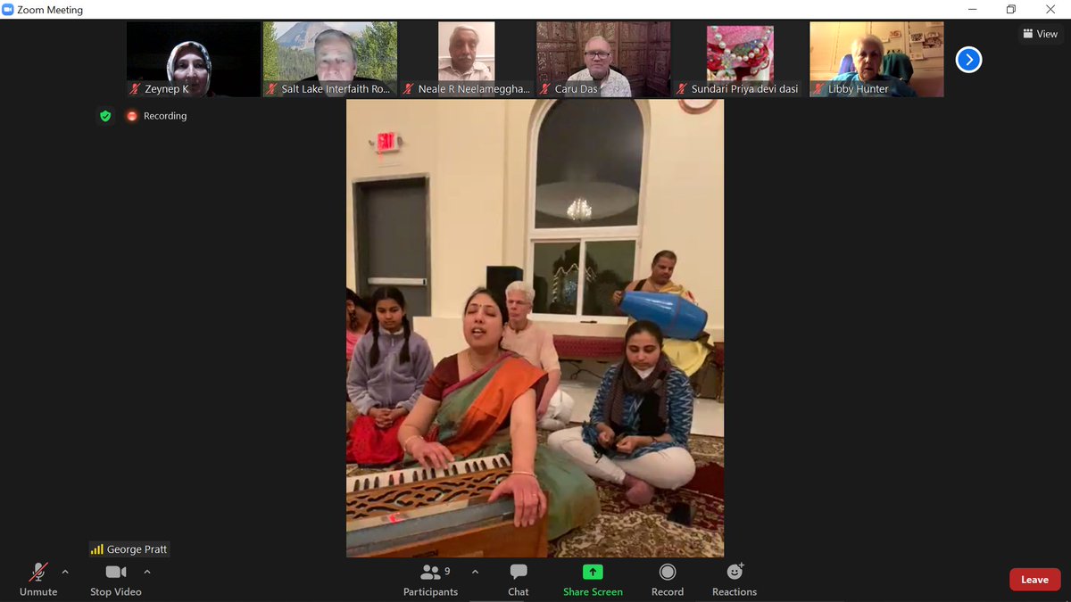 ZeynepKaripard2's tweet photo. Beautiful Virtual Open House with Prayers by
Hare Krishna Temple of SLC
We enjoyed a tour of the Temple and participate in the mantra
meditation with Hare Krishna devotees.
@InterfaithSLIR https://t.co/R01Ns64VqM
