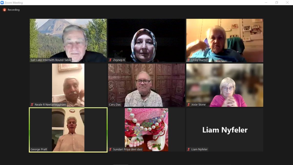 ZeynepKaripard2's tweet photo. Beautiful Virtual Open House with Prayers by
Hare Krishna Temple of SLC
We enjoyed a tour of the Temple and participate in the mantra
meditation with Hare Krishna devotees.
@InterfaithSLIR https://t.co/R01Ns64VqM