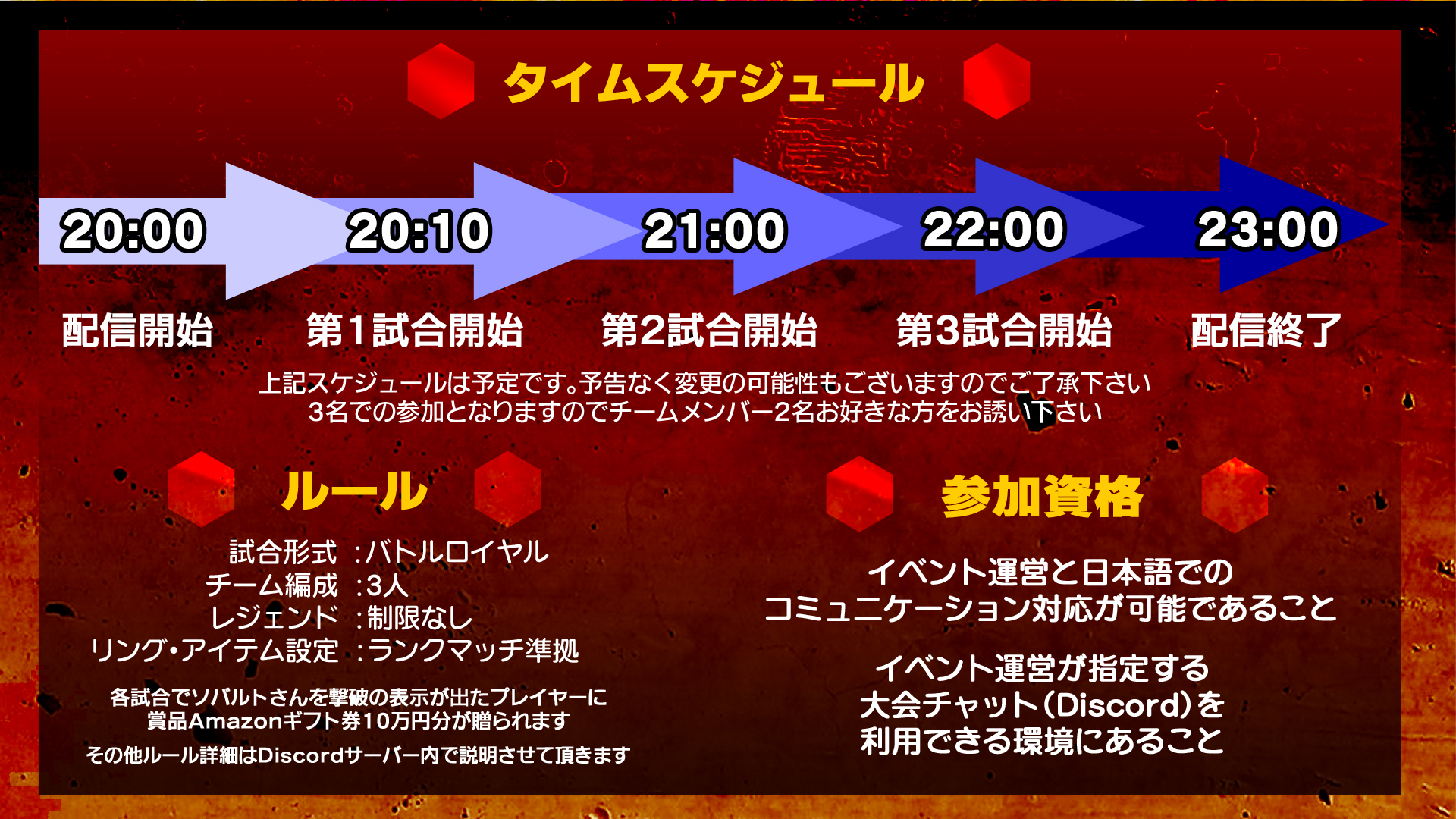 Plala Gggg光 公式 3月11日 金 時スタート ソバルト倒したら賞金 Apexカスタムマッチ Support By Plala Gggg光 開催 ソバルトさんを倒した方にはamazonギフト10万円分が当たります 参加希望の方は Gggg光 をつけてフォロー 引用リツイート