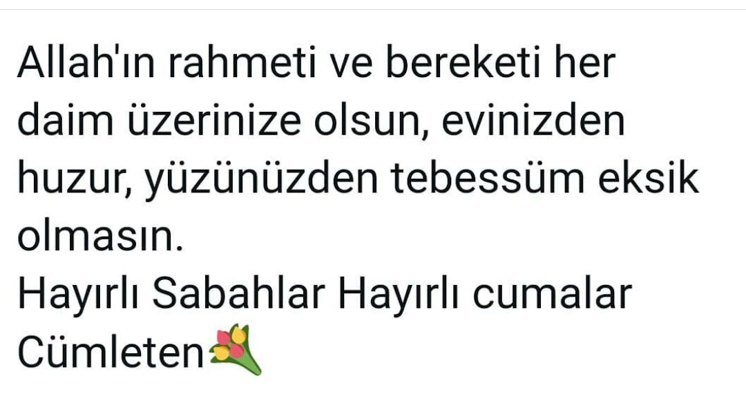 Selam ve dua ile 🌹