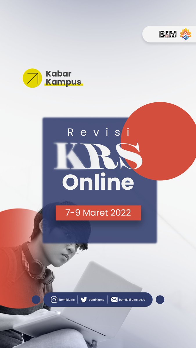 [Kabar Kampus]

Revisi KRS Online 7-9 Maret 2022